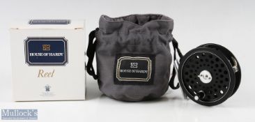 Hardy Alnwick ultralight disc 6 trout fly reel 3 ¼ inch spool with black handle and twin screw latch