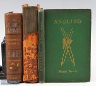 1877 Francis Francis Angling, fishing books 1st edition, with green boards and gilt decorative