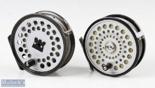 Hardy Alnwick the Viscount 150 alloy salmon fly reel 3 7/8 inch spool with black handle and twin