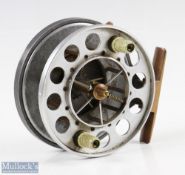S Allcock and co-Ltd aerial centre pin reel 4 inch ventilated spool with twin handles spindle