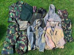 A Quantity of Fishing Clothes and accessories, with noted items of an obsessed holdall, 2 x Crane