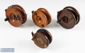 Gamage's, London, star back centre pin reel 3 3/8