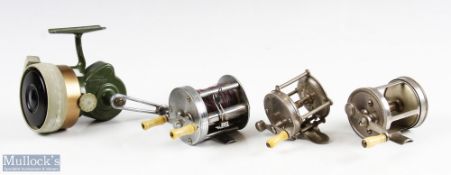 Unusual crack contact 400 French LHW French fixed spool reel. Ocean City USA 1800 multiplier a