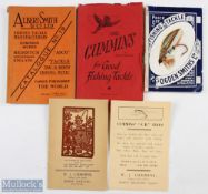 c1930-1950 Fishing Tackle Sales Catalogues, to include 1957 Cummins catalogue-some damage to