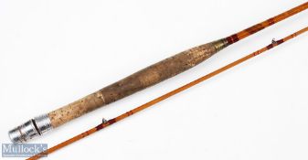 Allcocks the Marvel split cane fly rod 8 ft 2pc alloy sliding real fittings and but brass, Agate