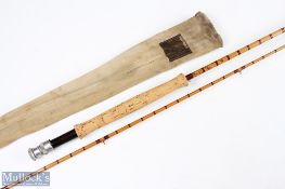 Hardy Alnwick the Halford knockabout Palakona split cane fly rod No 39894 (1961) 9'6