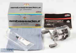 ABU Ambassadeur SM1600C bait casting reel one piece aluminium frame, foot stamped 020105, twin