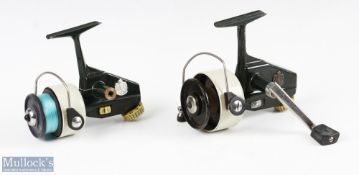 ABU Cardinal 66 spinning reel foot stamped 050603 in green, folding handle, surface wear o/w good,