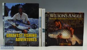 John Wilson Fishing Books, to include Go Fishing 1994, Fifty Years A Fisherman 1999, Wilsons Angle