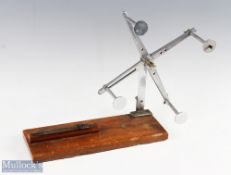 Hardy Bros 'Practical' Line Drier with scarce 'Iron arm winch fitting' together with nickel silver