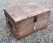 Hardy Wooden Hinged Box stencilled to lid 'Hardy Bros Ltd Alnwick England No..' with original
