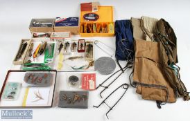 Interesting collection of artificial baits / spoons / plugs / gut eyed salmon flies and sea trout