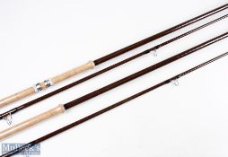 2x 'Old School 12ft Carp' glass fibre rods with 28