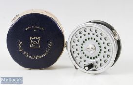 Hardy Alnwick Marquis salmonNo1 narrow drum fly reel 3 7/8 inch spool with black handle twin screw