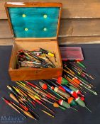 Accessories: Large collection of vintage floats, cane quill cork balsa and celluloid examples of all