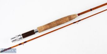 G R Brandreth of Derby The Dove split cane fly rod 7'6