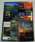 John Bailey Fishing Books, to include Casting Far & Wide 1993, Fisherman's Valley 1992, The Great