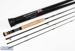 Alan Riddell hand built the chalk TMF carbon fly rod 9ft 4pc line 4/5 # locking Fuji reel seat