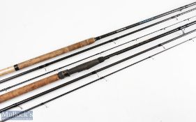 Shakespeare tetra elite match carbon rod 3.9 mtr 3pc line 3 lb, 24 inch handle with up locking