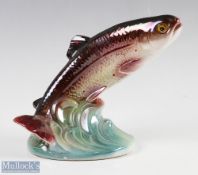 Ceramic Fish: By Jemma - Holland lusterware fish 18 cm wide
