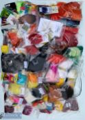 Several lifetime's collection of natural tying material - Over 12 very large packs of artic fox /