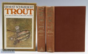 Schwiebert Ernest Trout - two volume 1st edition by the author of Nymphs and Matching the Hatch