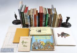 Fishing books collection with noted items of Fifty Years on the Tess Ernest Pain, A Fishy Tale R