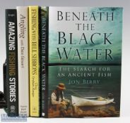 Fishing Books, to include Amazing Fishing Stories Paul Knight 2011, Angling With Dave Stuart Limited