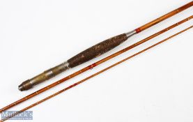 A rare Chubb c1890 cloth bag split cane fly rod 10'6