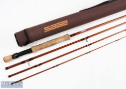 Sage USA FLi 4.5oz carbon fly rod 10 ft 4pc line 8 # alloy up locking reel seat fighting but lined