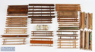 Quantity of Assorted Wooden Rig Winders 2 have siding compartments for shot and caps, with an unused