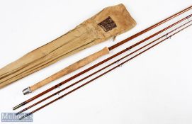 A fine Hardy Alnwick Greenheart The Aydon fly rod No G 23813 (1939/49) 10 ft 3pc plus spare tip