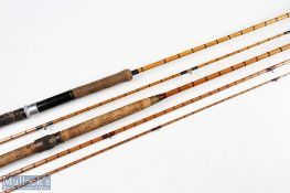 Hardy Alnwick The Gold Medal split cane salmon rod 13 foot 3pc number E21855 (1931) 23 inch handle