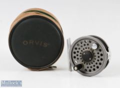 Orvis Battenkill disc 3/4 fly reel 2 5/8 inch spool with counterbalance to handle to screw latch