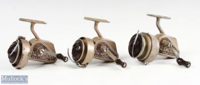 J W Young & Sons Redditch, 'The Ambidex' fixed spool casting reel, full bail arm, on/off check,