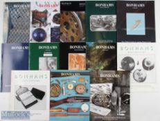 1992-2002 Fishing Tackle Auction and Fishing Works of Art Catalogues Bonhams, a selection of 13