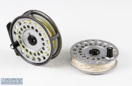 Hardy the Viscount 140 alloy fly reel 3 5/8 inch spool with black handle to screw latch rear