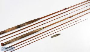 A pair of interesting Hardy rods requiring restoration the Pennell split cane fly rod 10'6
