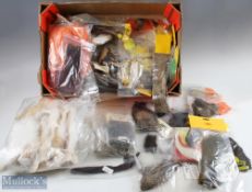 A huge collection of fur - rabbit, mole, deer, elk, squirrel, hares, buck tail. Fantastic collection