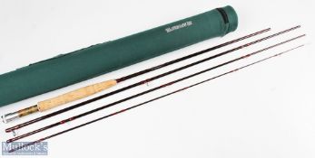 Anglers Roost enterprises carbon fly rod 11 ft 4pc line 5/6 # lined stripping rings alloy up locking