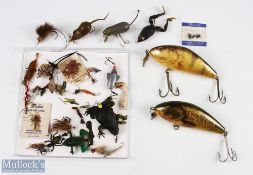 An interesting selection of life like lures - by Burkes, Adys and Naturon natural look insects and
