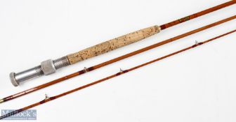 Trossachs the Cameron cane fly rod 10 ft 3pc alloy down locking reel seat red Agate butt/tip ring in