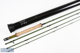 Alan Riddell custom fly rod Niaid 96 carbon fly rod 9ft 4pc line 6 # alloy up locking reel seat with