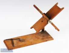 Hardy Bros 1911 Oak Folding Line Winder measures 30x10cm approx. appears in good overall condition