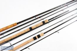 Silstar X-citer WR salmon 3753 - 420 carbon fly rod 14ft 3pc line 9/10 # 25 inch handle with alloy