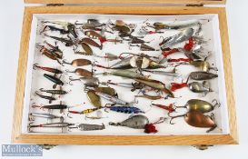 Selection of assorted Lures in Large glass toppers display 18