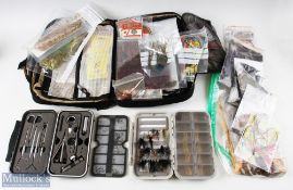 C & F Design Marco Polo Fly Tying System, within a Marco Polo carry case, with contents of silks,