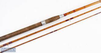 Allcock's 'Wizard' 11ft 3in whole and split cane coarse rod 3pc with a 19