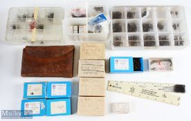 Vintage Flyfishing Accessories, to include a leather wallet companion to Alfred Ronalds fly fishers'