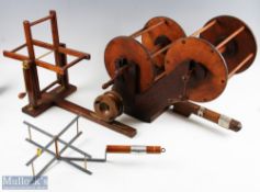 3x Period Line Dryers, to include wooden and metal examples, 2 look homemade, with some age